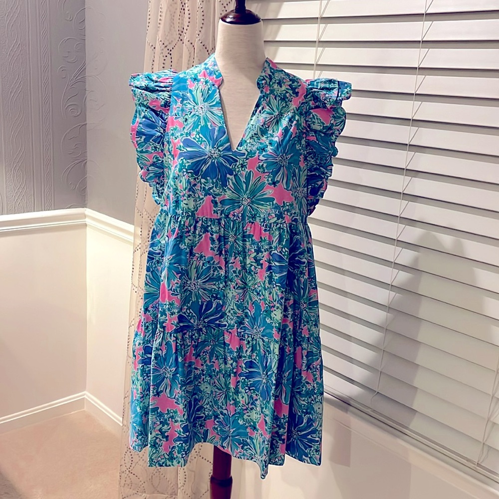 Lilly Pulitzer Ruffled Dress.